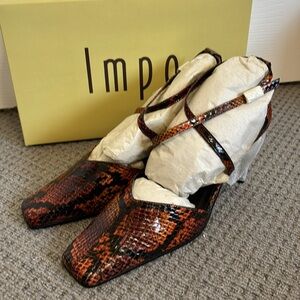 IMPO || Velma snakeskin shoes